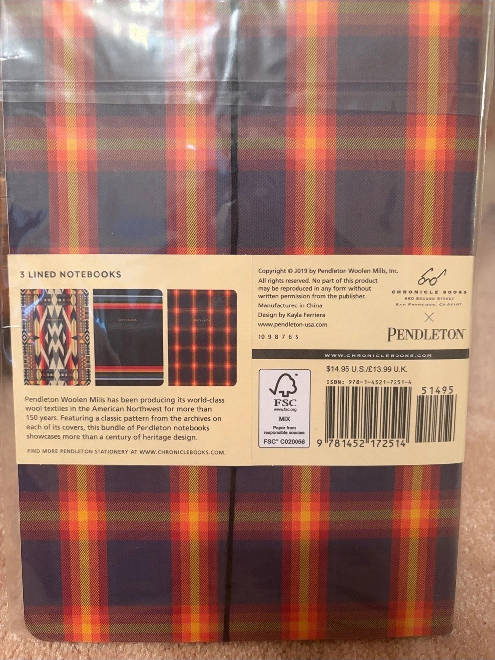 Pendleton Notebook Collection 3-Piece - Picture 2 of 3